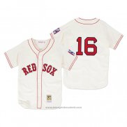 Maglia Baseball Uomo Boston Red Sox Andrew Benintendi 1939 Autentico Primera Crema