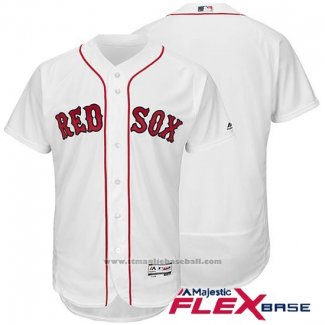 Maglia Baseball Uomo Boston Red Sox Bianco Autentico Collection Flex Base