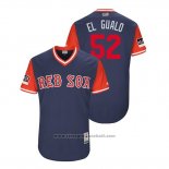 Maglia Baseball Uomo Boston Red Sox Eduardo Rodriguez 2018 LLWS Players Weekend El Gualo Blu