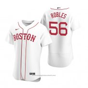 Maglia Baseball Uomo Boston Red Sox Hansel Robles Autentico Alternato Bianco