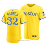 Maglia Baseball Uomo Boston Red Sox Matt Barnes 2021 City Connect Autentico Or