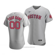 Maglia Baseball Uomo Boston Red Sox Personalizzate Autentico Road 2020 Grigio