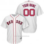 Maglia Baseball Uomo Boston Red Sox Personalizzate Bianco