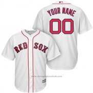 Maglia Baseball Uomo Boston Red Sox Personalizzate Bianco
