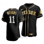 Maglia Baseball Uomo Boston Red Sox Rafael Devers Golden Edition Autentico Nero