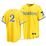 Maglia Baseball Uomo Boston Red Sox Xander Bogaerts 2021 City Connect Or