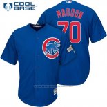 Maglia Baseball Uomo Chicago Cubs 2017 Postseason 70 Joe Maddon Cool Base