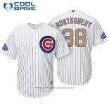 Maglia Baseball Uomo Chicago Cubs 38 Mike Montgomery Bianco Or Cool Base