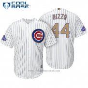 Maglia Baseball Uomo Chicago Cubs 44 Anthony Rizzo Bianco Or Cool Base