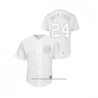 Maglia Baseball Uomo Chicago Cubs Craig Kimbrel 2019 Players Weekend Dirty Craig Replica Bianco