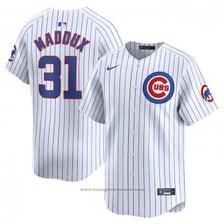 Maglia Baseball Uomo Chicago Cubs Greg Maddux Home Limited Bianco