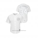 Maglia Baseball Uomo Chicago Cubs Jon Lester 2019 Players Weekend Lefthander Replica Bianco