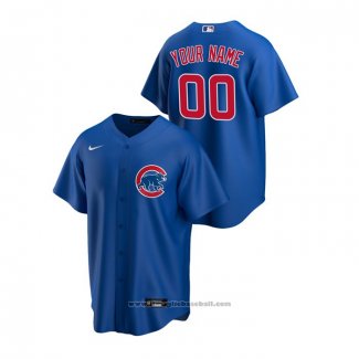 Maglia Baseball Uomo Chicago Cubs Personalizzate Replica Alternato Blu