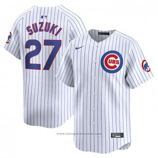 Maglia Baseball Uomo Chicago Cubs Seiya Suzuki Home Limited Bianco