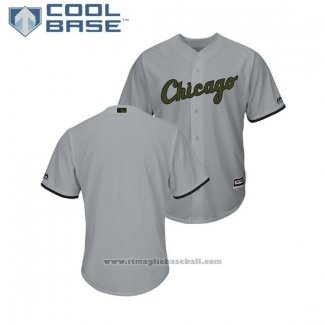 Maglia Baseball Uomo Chicago White Sox 2018 Memorial Day Cool Base Grigio