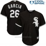 Maglia Baseball Uomo Chicago White Sox 26 Avisail Garcia Nero Cool Base