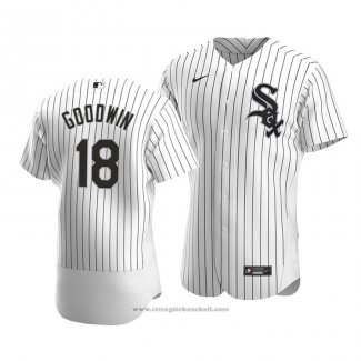 Maglia Baseball Uomo Chicago White Sox Brian Goodwin Autentico Home Bianco