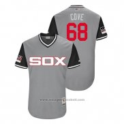 Maglia Baseball Uomo Chicago White Sox Dylan Covey 2018 LLWS Players Weekend Cove Grigio