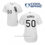 Maglia Baseball Uomo Chicago White Sox John Danks 50 Bianco Home Cool Base