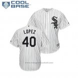 Maglia Baseball Uomo Chicago White Sox Reynaldo Lopez Cool Base Home Bianco