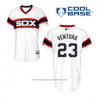 Maglia Baseball Uomo Chicago White Sox Robin Ventura 23 Bianco Alternato Cool Base