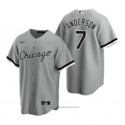 Maglia Baseball Uomo Chicago White Sox Tim Anderson Replica Grigio