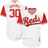 Maglia Baseball Uomo Cincinnati Reds 2017 Little League World Series 30 Arismendy Alcantara Bianco