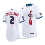 Maglia Baseball Uomo Cincinnati Reds Nick Castellanos 2021 All Star Autentico Bianco