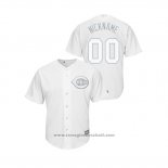 Maglia Baseball Uomo Cincinnati Reds Personalizzate 2019 Players Weekend Nickname Replica Bianco