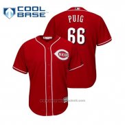 Maglia Baseball Uomo Cincinnati Reds Yasiel Puig Cool Base Alternato Rosso