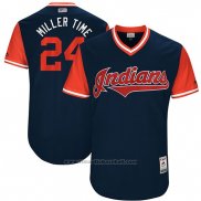 Maglia Baseball Uomo Cleveland Indians 2017 Little League World Series Andrew Miller Blu