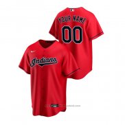 Maglia Baseball Uomo Cleveland Indians Personalizzate Replica Alternato Rosso