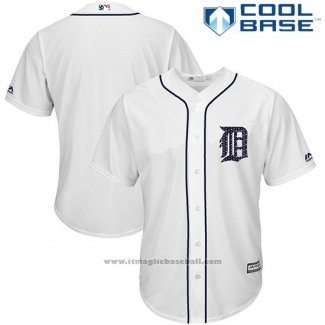 Maglia Baseball Uomo Detroit Tigers 2017 Stelle e Strisce Bianco Cool Base