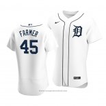 Maglia Baseball Uomo Detroit Tigers Buck Farmer Autentico Primera Bianco