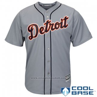 Maglia Baseball Uomo Detroit Tigers Grigio Cool Base