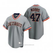 Maglia Baseball Uomo Detroit Tigers Jack Morris Cooperstown Collection Road Grigio