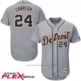 Maglia Baseball Uomo Detroit Tigers Miguel Cabrera Autentico Collection Flex Base Grigio