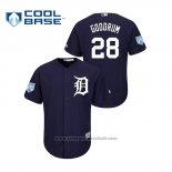 Maglia Baseball Uomo Detroit Tigers Niko Goodrum 2019 Allenamento Primaverile Cool Base Blu