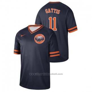 Maglia Baseball Uomo Houston Astros Evan Gattis Cooperstown Collection Legend Blu