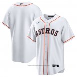 Maglia Baseball Uomo Houston Astros Home Blank Replica Bianco