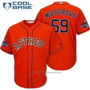 Maglia Baseball Uomo Houston Astros Joe Musgrove Arancione Cool Base
