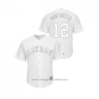 Maglia Baseball Uomo Houston Astros Martin Maldonado 2019 Players Weekend Martincito Replica Bianco