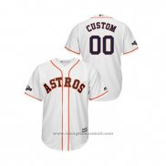 Maglia Baseball Uomo Houston Astros Personalizzate 2019 Postseason Cool Base Bianco