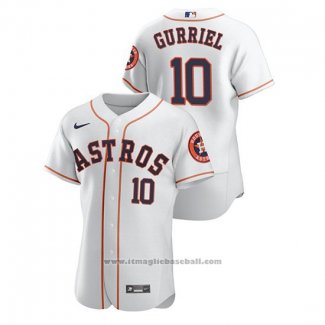 Maglia Baseball Uomo Houston Astros Yuli Gurriel Autentico Bianco