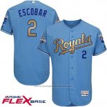 Maglia Baseball Uomo Kansas City Royals Alcides Escobar Campeones Flex Base