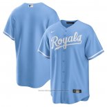 Maglia Baseball Uomo Kansas City Royals Alternato Replica Logo Blu