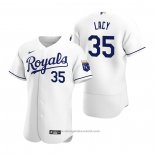 Maglia Baseball Uomo Kansas City Royals Asa Lacy Autentico Primera Bianco