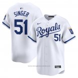 Maglia Baseball Uomo Kansas City Royals Brady Singer Home Limited Bianco