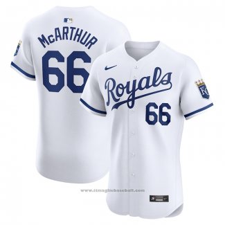 Maglia Baseball Uomo Kansas City Royals James Macarthur Home Elite Bianco