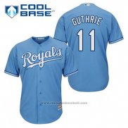 Maglia Baseball Uomo Kansas City Royals Jeremy Guthrie 11 Powder Blu Alternato Cool Base